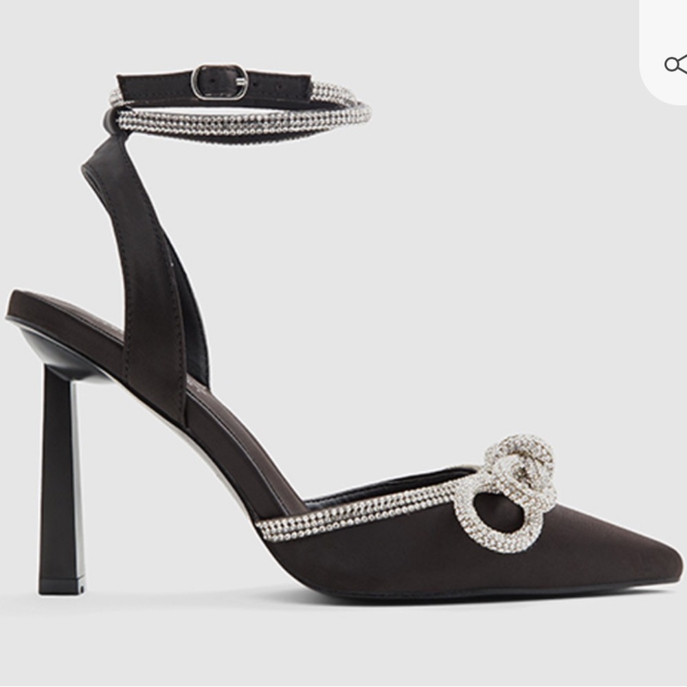 Call it Spring Rhinestone Bow Galaa Heels - Picture 2 of 8